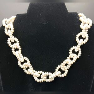 vintage freshwater pearl Loop necklace